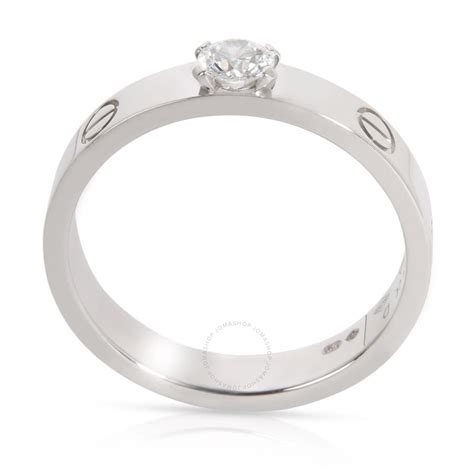 cartier love solitaire ring price|pre owned cartier love ring.